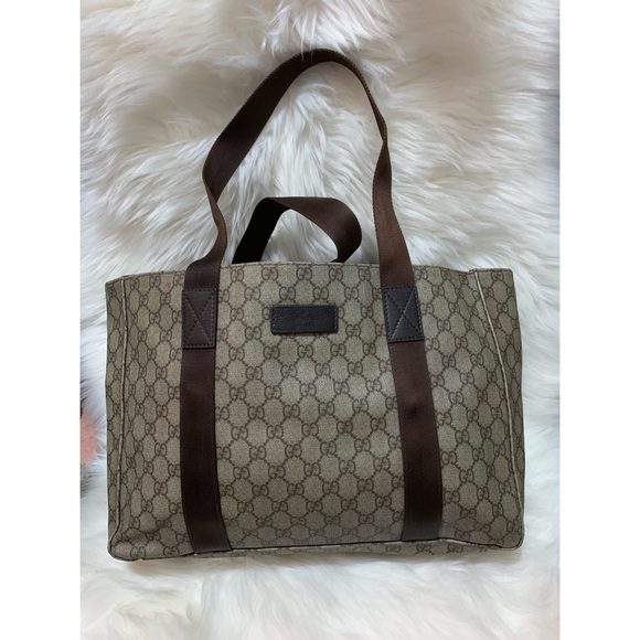 Gucci Handbags - 💯 Authentic GUCCI PVC Leather Medium Tote 141624